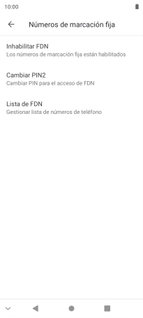 Pulsa Inhabilitar FDN. Pulsa Inhabilitar FDN.