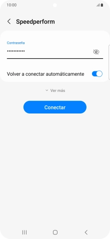 Introduce la contraseña de la red wifi y pulsa Conectar. Introduce la contraseña de la red wifi y pulsa Conectar.
