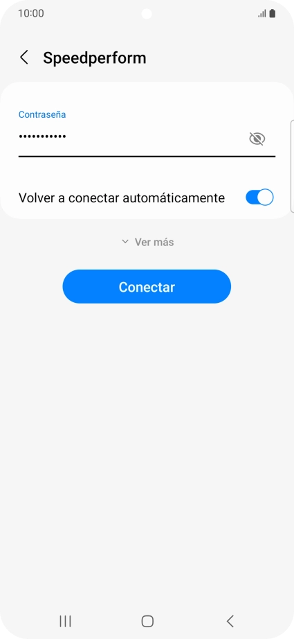 Introduce la contraseña de la red wifi y pulsa Conectar. Introduce la contraseña de la red wifi y pulsa Conectar.