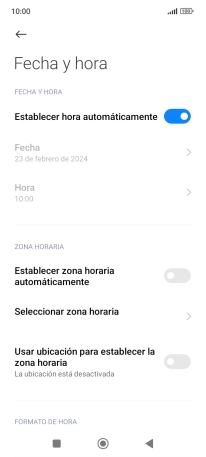 Pulsa el indicador junto a 