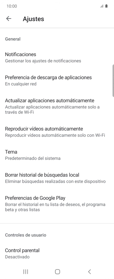 Pulsa Actualizar aplicaciones automáticamente. Pulsa Actualizar aplicaciones automáticamente.