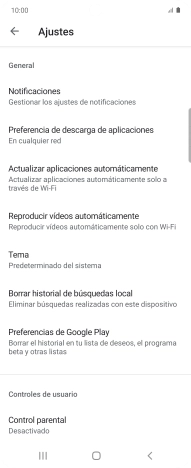 Pulsa Actualizar aplicaciones automáticamente. Pulsa Actualizar aplicaciones automáticamente.