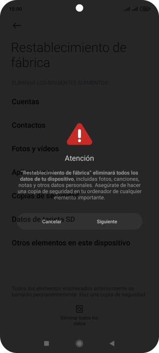 Pulsa Siguiente.