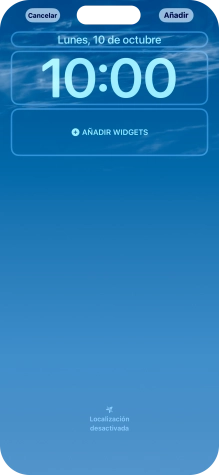 Si deseas personalizar la vista de la fecha en la pantalla de bloqueo, pulsa el widget de la fecha y sigue las indicaciones de la pantalla para seleccionar la vista de widgets deseada. Si deseas personalizar la vista de la fecha en la pantalla de bloqueo, pulsa el widget de la fecha y sigue las indicaciones de la pantalla para seleccionar la vista de widgets deseada.