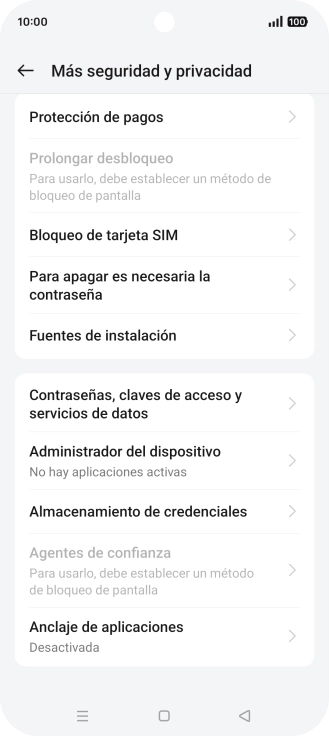 Pulsa Bloqueo de tarjeta SIM. Pulsa Bloqueo de tarjeta SIM.