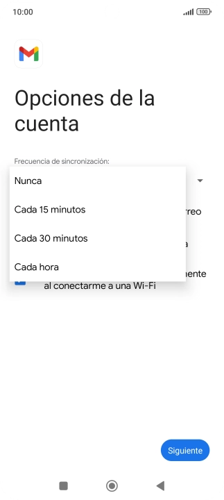 Pulsa el ajuste deseado. Pulsa el ajuste deseado.