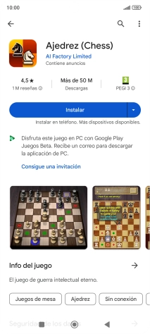 Pulsa Instalar y sigue las indicaciones de la pantalla para instalar la app. Pulsa Instalar y sigue las indicaciones de la pantalla para instalar la app.