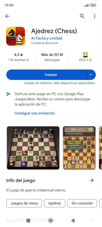 Pulsa Instalar y sigue las indicaciones de la pantalla para instalar la app. Pulsa Instalar y sigue las indicaciones de la pantalla para instalar la app.