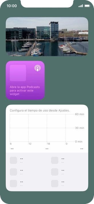 Pulsa el grupo de widgets deseado durante unos instantes. Pulsa el grupo de widgets deseado durante unos instantes.