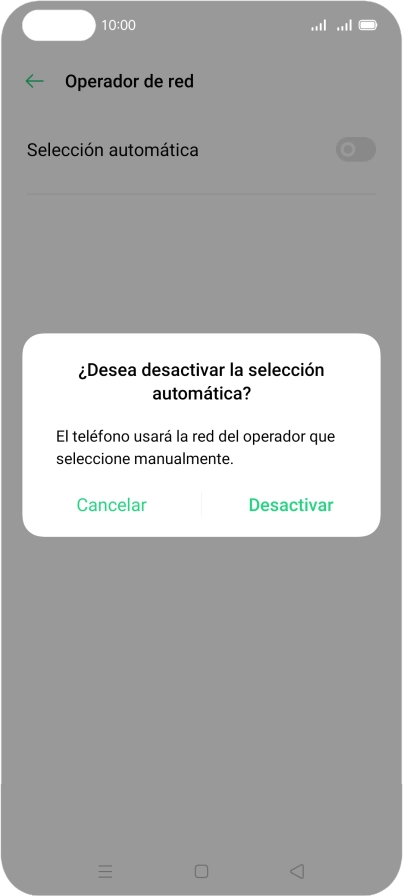 Pulsa Desactivar.