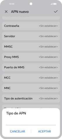 Introduce default y pulsa ACEPTAR. Introduce default y pulsa ACEPTAR.