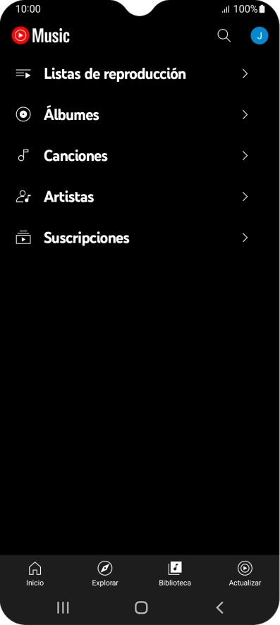 Pulsa una categoría y desplázate al archivo de música deseado. Pulsa una categoría y desplázate al archivo de música deseado.