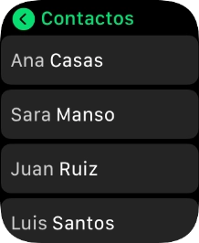 Pulsa el contacto deseado. Pulsa el contacto deseado.