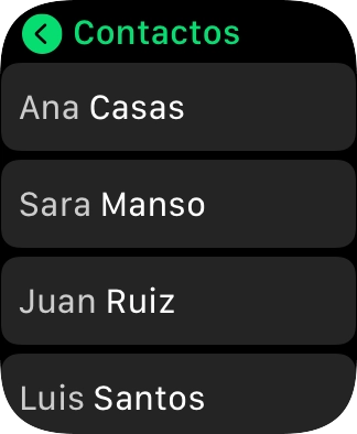 Pulsa el contacto deseado. Pulsa el contacto deseado.