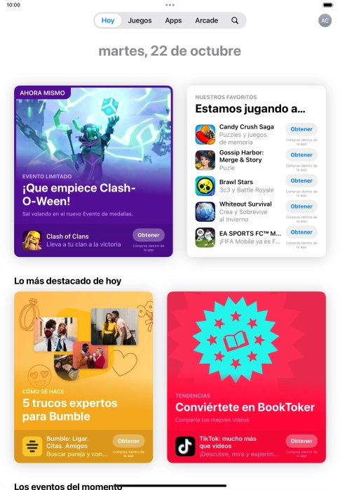 Pulsa el icono de búsqueda. Pulsa el icono de búsqueda.