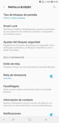 Pulsa Tipo de bloqueo de pantalla e introduce un código de seguridad adicional. Pulsa Tipo de bloqueo de pantalla e introduce un código de seguridad adicional.