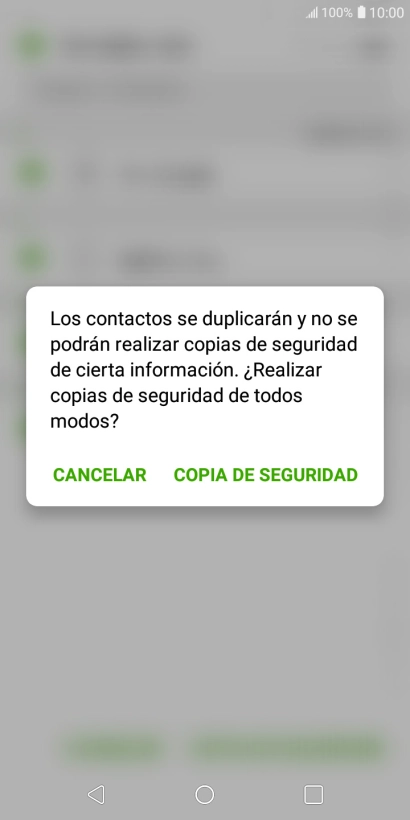 Pulsa COPIA DE SEGURIDAD. Pulsa COPIA DE SEGURIDAD.