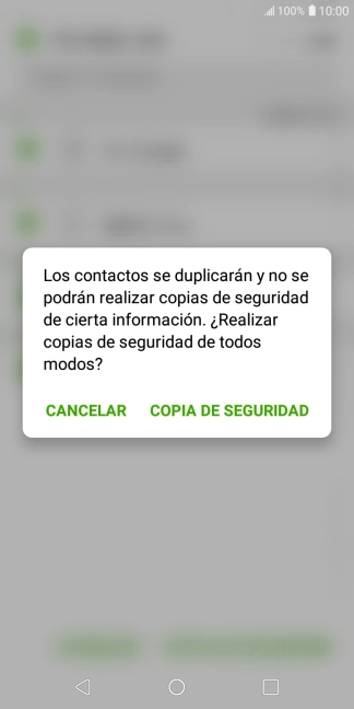 Pulsa COPIA DE SEGURIDAD. Pulsa COPIA DE SEGURIDAD.