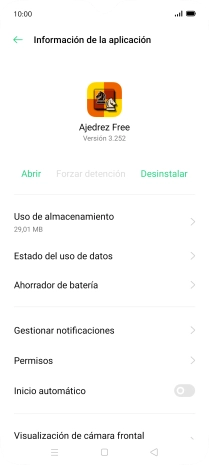 Pulsa Uso de almacenamiento. Pulsa Uso de almacenamiento.