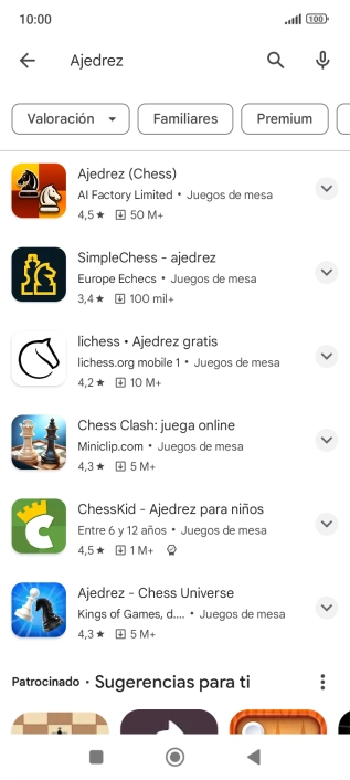 Pulsa la app deseada. Pulsa la app deseada.
