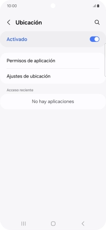 Pulsa Permisos de aplicación. Pulsa Permisos de aplicación.