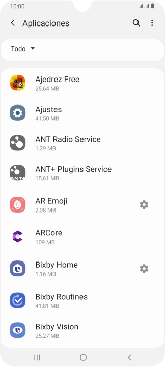 Pulsa la app deseada. Pulsa la app deseada.