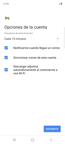 Si aparece en la pantalla esta imagen, tu cuenta de correo electrónico ha sido reconocida y configurada automáticamente. Sigue las indicaciones de la pantalla para introducir más información y terminar la configuración. Si aparece en la pantalla esta imagen, tu cuenta de correo electrónico ha sido reconocida y configurada automáticamente. Sigue las indicaciones de la pantalla para introducir más información y terminar la configuración.
