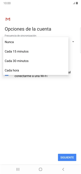Pulsa el ajuste deseado. Pulsa el ajuste deseado.