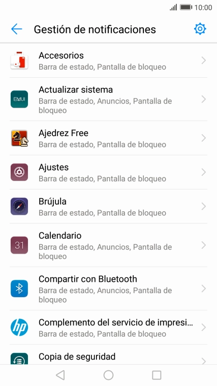 Pulsa la app deseada.
