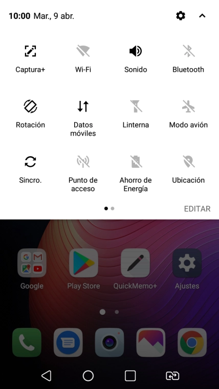 Pulsa Ahorro de Energía para activar la función. Pulsa Ahorro de Energía para activar la función.