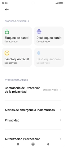 Pulsa Desbloqueo con huella dactilar. Pulsa Desbloqueo con huella dactilar.