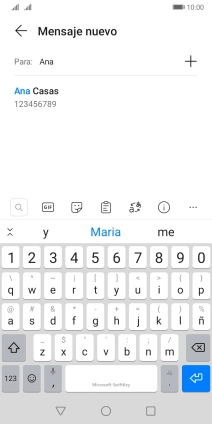 Pulsa el contacto deseado. Pulsa el contacto deseado.