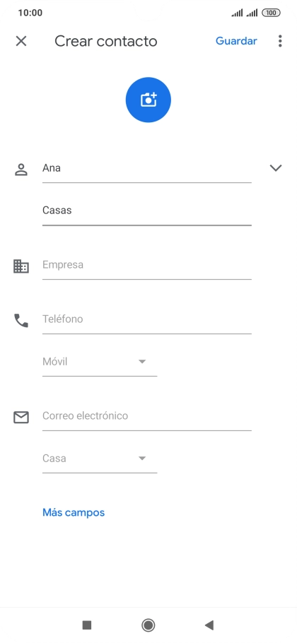 Pulsa Teléfono e introduce el número de teléfono deseado. Pulsa Teléfono e introduce el número de teléfono deseado.