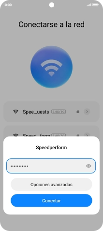 Introduce la contraseña de la red wifi y pulsa Conectar. Introduce la contraseña de la red wifi y pulsa Conectar.