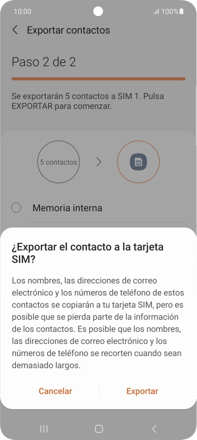 Pulsa Exportar. Pulsa Exportar.