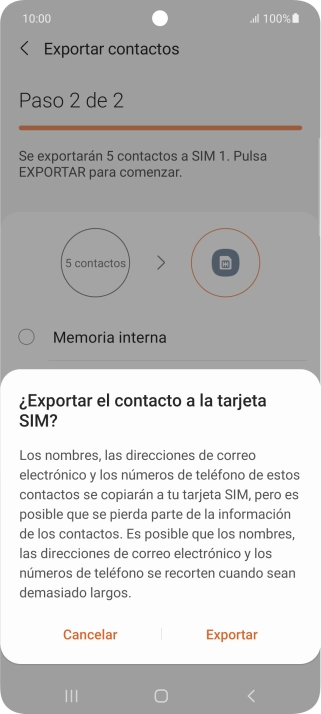 Pulsa Exportar. Pulsa Exportar.
