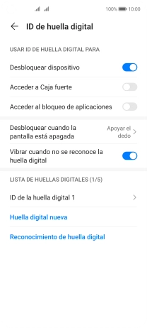 Pulsa el indicador junto a los ajustes deseados para activarlos o desactivarlos. Pulsa el indicador junto a los ajustes deseados para activarlos o desactivarlos.