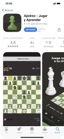 Pulsa OBTENER y sigue las indicaciones de la pantalla para instalar la app. Pulsa OBTENER y sigue las indicaciones de la pantalla para instalar la app.