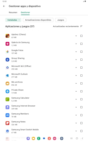 Pulsa la app deseada. Pulsa la app deseada.