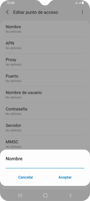 Introduce Vodafone Internet y pulsa Aceptar. Introduce Vodafone Internet y pulsa Aceptar.