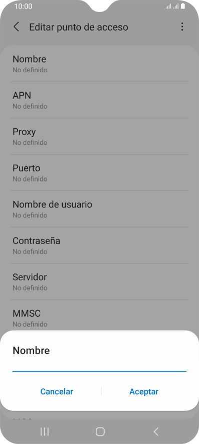Introduce Vodafone Internet y pulsa Aceptar. Introduce Vodafone Internet y pulsa Aceptar.