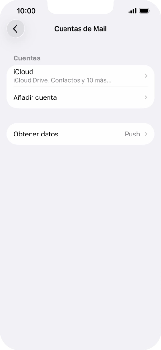 Pulsa Añadir cuenta. Pulsa Añadir cuenta.