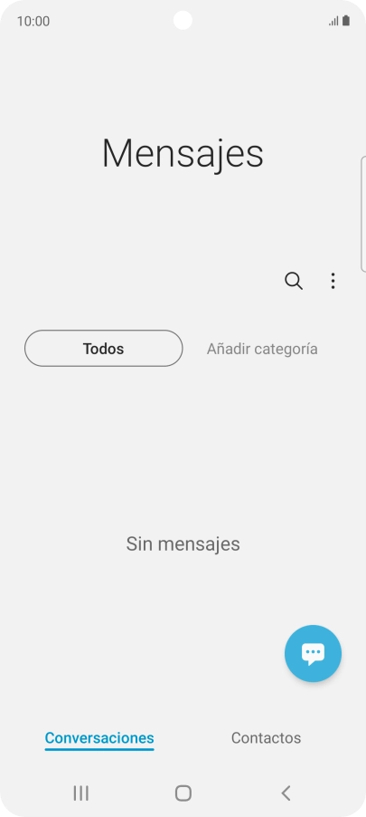 Pulsa el icono de nuevo mensaje. Pulsa el icono de nuevo mensaje.