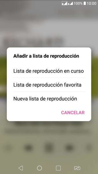 Pulsa Nueva lista de reproducción. Pulsa Nueva lista de reproducción.