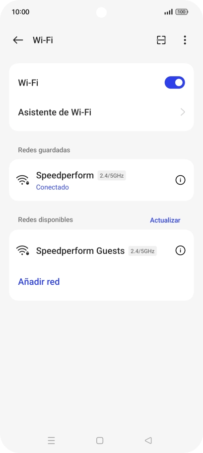 Pulsa la tecla de inicio para terminar y regresar a la pantalla de inicio.