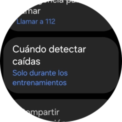 Pulsa Cuándo detectar caídas. Pulsa Cuándo detectar caídas.