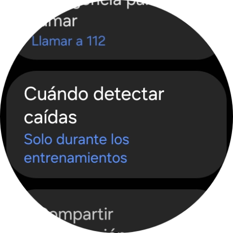 Pulsa Cuándo detectar caídas. Pulsa Cuándo detectar caídas.