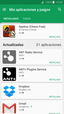 Pulsa la app deseada. Pulsa la app deseada.