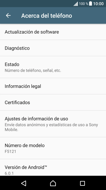 Pulsa Actualización de software. Si hay una versión de software nueva disponible, aparecerá ahora en la pantalla.
Sigue las indicaciones de la pantalla para actualizar el software del teléfono. Pulsa Actualización de software. Si hay una versión de software nueva disponible, aparecerá ahora en la pantalla.
Sigue las indicaciones de la pantalla para actualizar el software del teléfono.