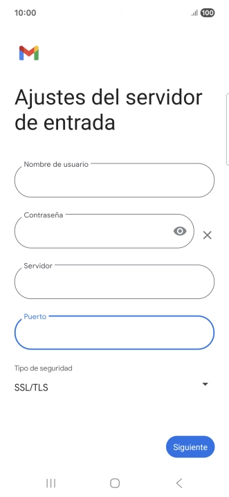 Pulsa Siguiente.